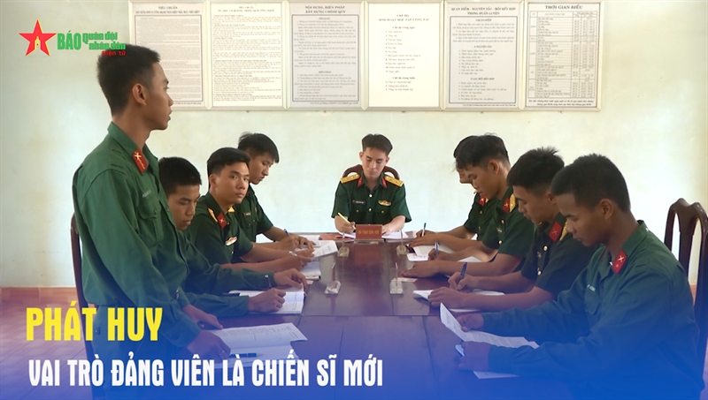 Phát huy vai trò đảng viên là chiến sĩ mới ở Trung đoàn 88, Sư đoàn 302