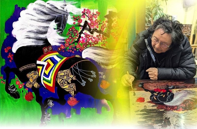 Họa sĩ Lê Trí Dũng: Bản giao hưởng của gió và mây trên lưng chiến mã