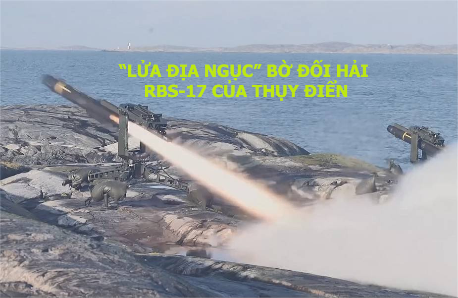 “Lửa địa ngục” bờ đối hải RBS-17 của Thụy Điển