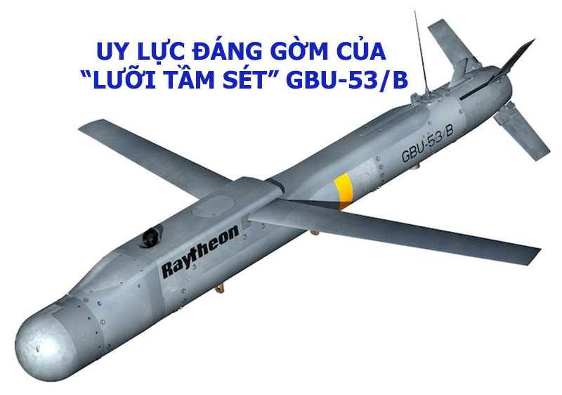 Uy lực đáng gờm của “lưỡi tầm sét” GBU-53/B