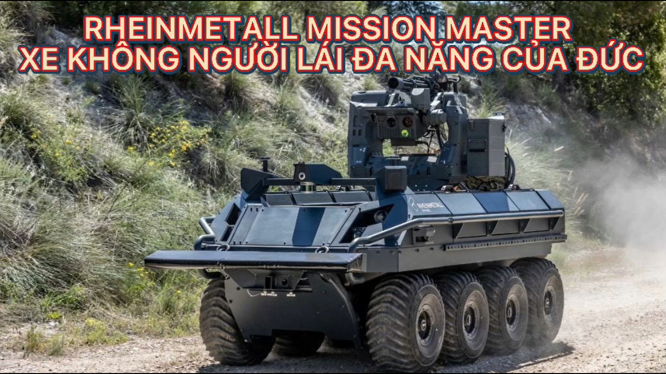 Rheinmetall Mission Master - xe robot chiến đấu không người lái đa năng của Đức