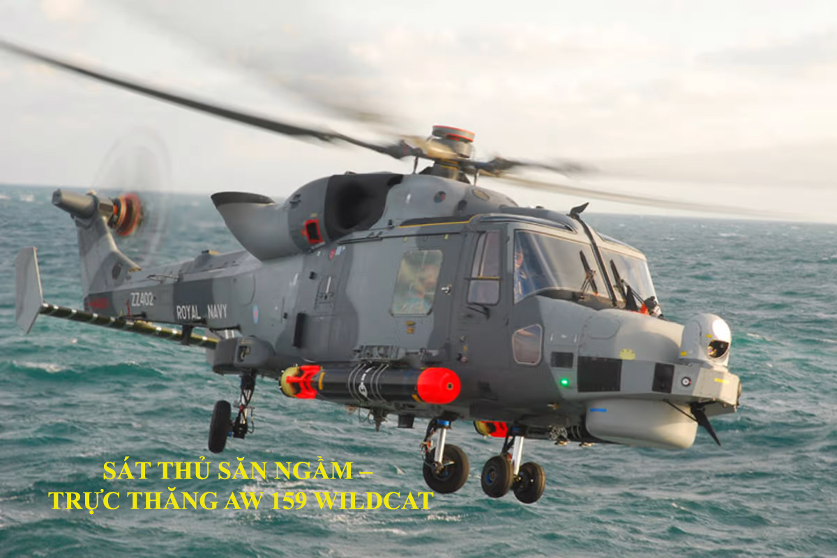 Sát thủ săn ngầm – Trực thăng AW 159 Wildcat